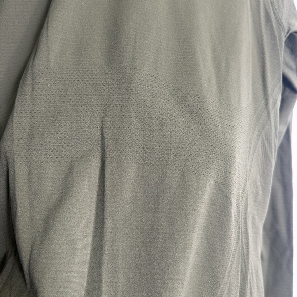 Athleta Nylon Olive Green Women’s Long Sleeve Stretch Top Size XLarge - Picture 6 of 11